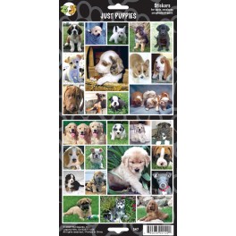 Pack of 27 Assorted Stickers featuring Puppies