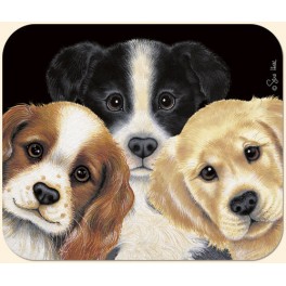 Peeping Puppies Mouse Pad