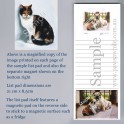 Calico Cat List Pad with Magnet