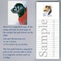 Black Labrador with Scarf List Pad