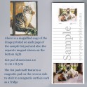 Main Coon Cat List Pad with Magnet