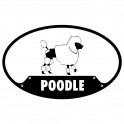 Poodle Euro Sticker