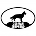 German Shepherd Euro Sticker