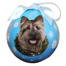 Cairn Terrier Christmas Ball Decoration - size 7.5 cm